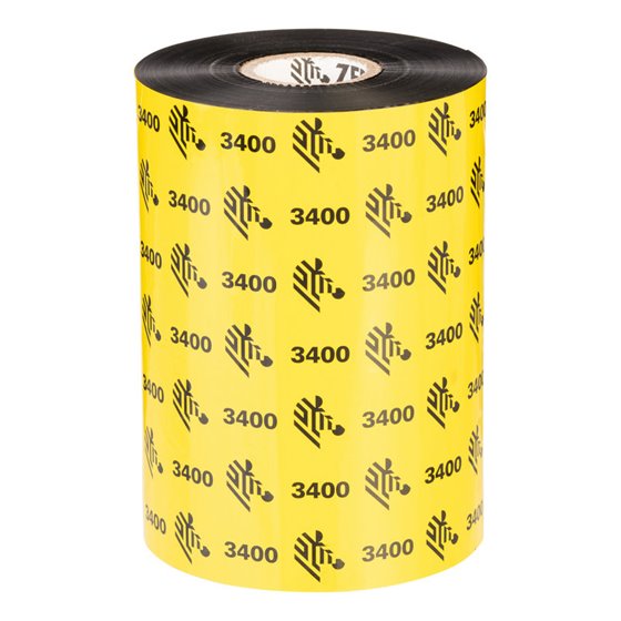 3400 High Performance Wax-Resin cinta térmica 450 m Negro