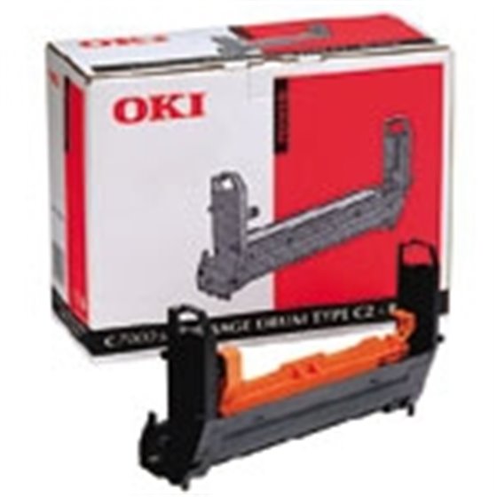 Black Image Drum for Okipage C7200/C7400 tambor de impresora Original