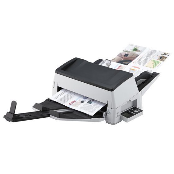 fi-7600 Alimentador automático de documentos (ADF) + escáner de alimentación manual 600 x 600 DPI A3 Negro, Blanco
