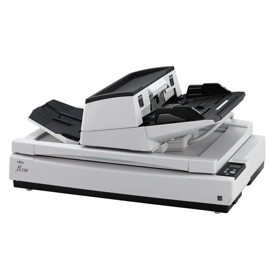 fi-7700 Escáner de superficie plana y alimentador automático de documentos (ADF) 600 x 600 DPI A3 Negro, Blanco