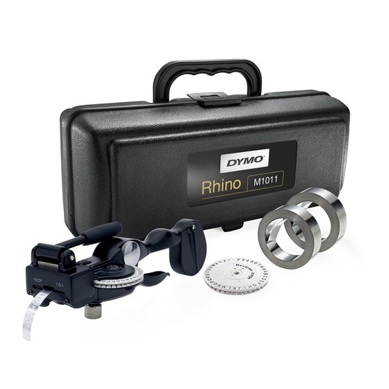 RHINO M1011 Herramienta M1011 Herramienta industrial para crear etiquetas en relieve | con etiquetas de aluminio y acero inoxida