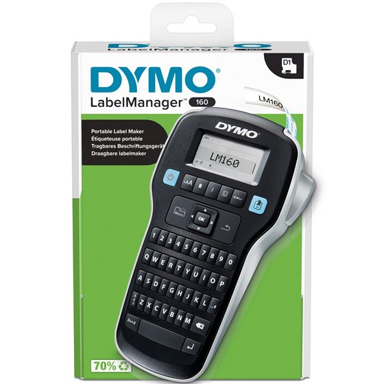 LabelManager 160 etiquetadora | Impresora de etiquetas portátil | Teclado QWERTY | Ideal para uso doméstico o de oficina