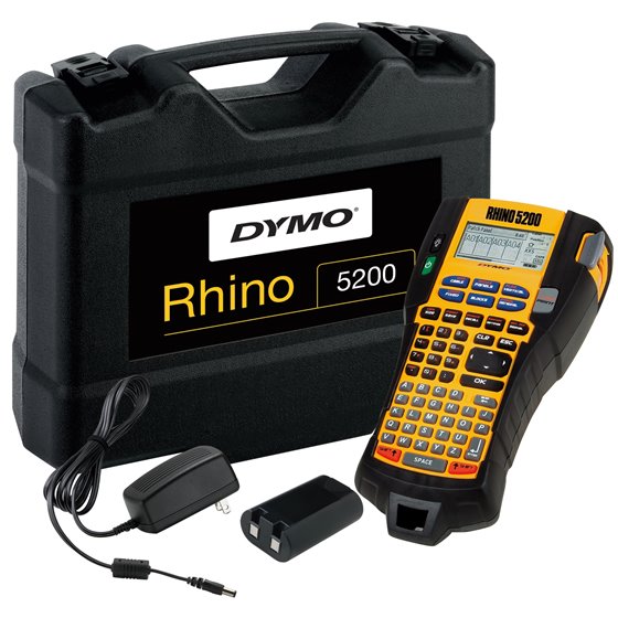 RHINO Etiquetadora industrial | Estuche con kit de etiquetadora | Teclas de acceso rápido que ahorran tiempo Imprime rápidamente