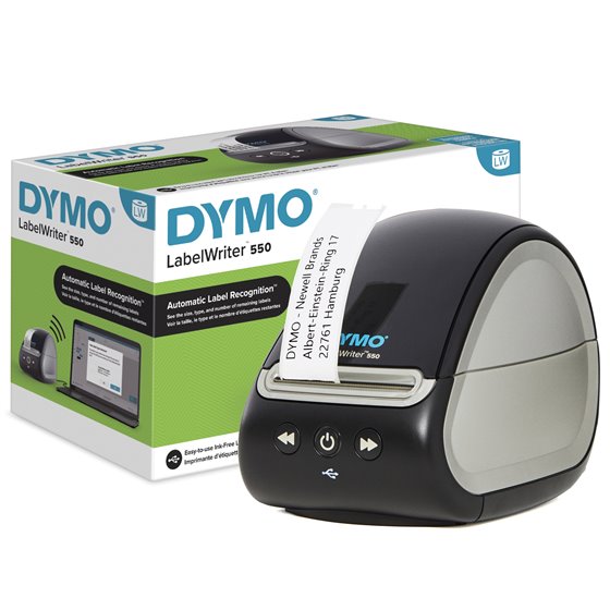 LabelWriter 550 Impresora de etiquetas | Rotuladora con impresión térmica directa | Reconocimiento automático de etiquetas | Imp