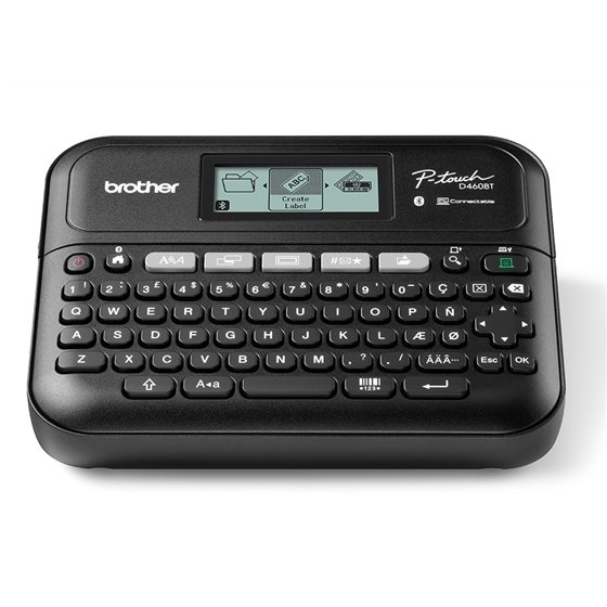 PT-D460BTVP impresora de etiquetas Transferencia térmica 180 x 180 DPI 30 mm/s Inalámbrico y alámbrico TZe Bluetooth QWERTY