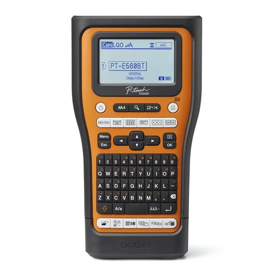 PTE560BTVPQL1 impresora de etiquetas Transferencia térmica 180 x 180 DPI 20 mm/s Inalámbrico y alámbrico HSE/TZe Bluetooth QWERT