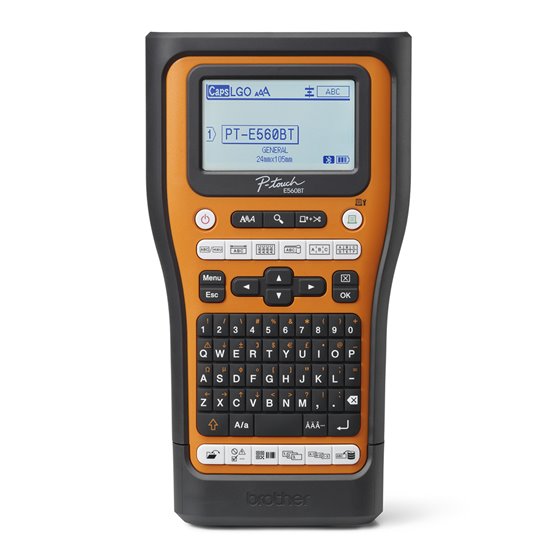 PT-E560BTSP impresora de etiquetas Transferencia térmica 180 x 180 DPI 30 mm/s Inalámbrico y alámbrico HSE/TZe Bluetooth QWERTY