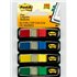 Flags, Primary Colors, 1/2 in Wide, 35/Dispenser, 4 Dispensers/Pack bandera adhesiva 35 hojas