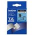 Gloss Laminated Tape - 9mm, Black/Blue cinta para impresora de etiquetas TZ