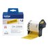 DK-22606 cinta para impresora de etiquetas Negro sobre amarillo