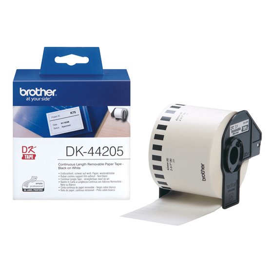 DK-44205 cinta para impresora de etiquetas Negro sobre blanco