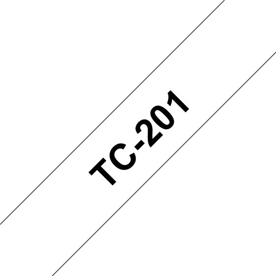 TC-201 cinta para impresora de etiquetas Negro sobre blanco