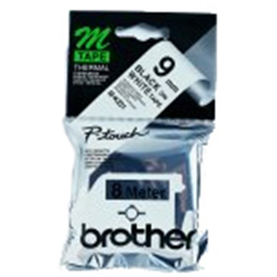 M-K221B cinta para impresora de etiquetas Negro sobre blanco