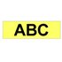 Gloss Laminated Labelling Tape - 24mm, Black/Yellow cinta para impresora de etiquetas TZ
