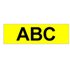 Strong Adhesive Gloss Laminated Tape - 9mm, Black/Yellow cinta para impresora de etiquetas TZ