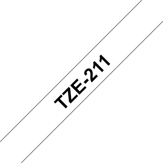 TZe-211 cinta para impresora de etiquetas Negro sobre blanco