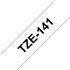 TZE-141 cinta para impresora de etiquetas Negro sobre transparente