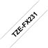 TZE-FX231 cinta para impresora de etiquetas Negro sobre blanco TZ