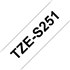 TZE-S251 cinta para impresora de etiquetas Negro sobre blanco TZ