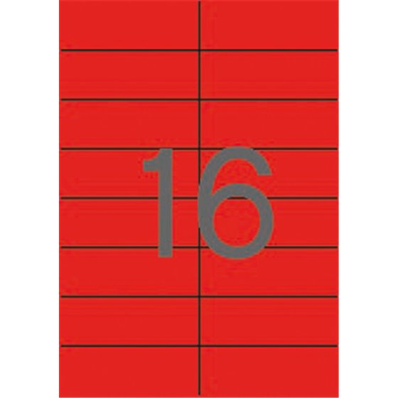 01597 etiqueta de impresora Rojo