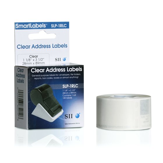 SLP-2RLC Translúcido, Blanco Etiqueta para impresora autoadhesiva