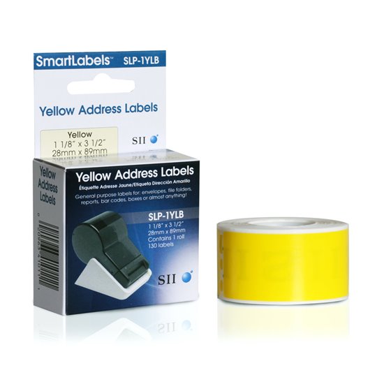 SLP-1YLB Amarillo Etiqueta para impresora autoadhesiva