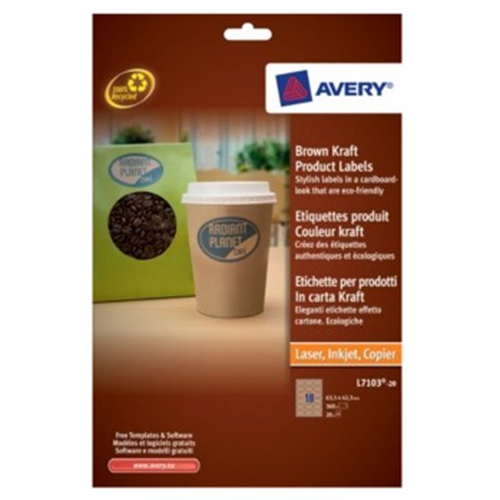 Brown Kraft Product Labels Marrón