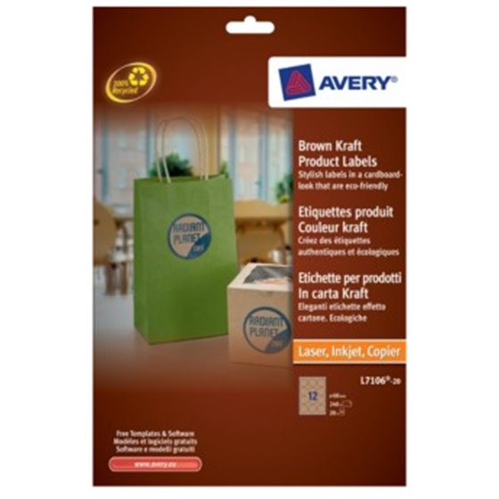 Brown Kraft Product Labels Marrón