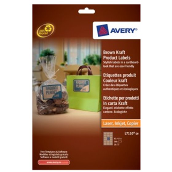 Brown Kraft Product Labels Marrón
