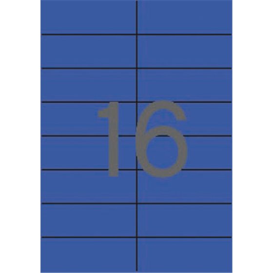01596 etiqueta de impresora Azul
