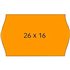 PACK 6 ROLLOS 1000 ETIQ APLI 26X16 FLUO REM.101719