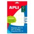 APLI ETIQUETAS MANUALES DOBLE FRONTAL 20X75MM 5 HOJAS BLANCO