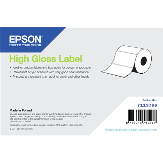 High Gloss Label Etiqueta para impresora autoadhesiva