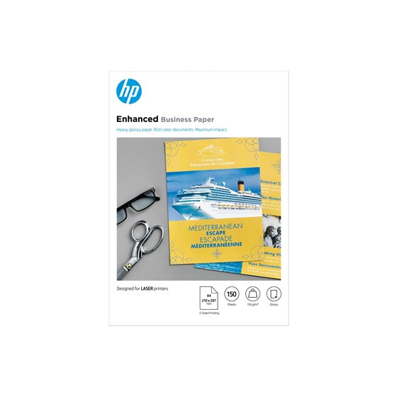 Papel láser brillante profesional de 150 g/m²- 150 hojas/A4/210 x 297 mm