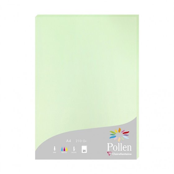 Pollen papel para impresora de inyección de tinta A4 (210x297 mm) 25 hojas Verde