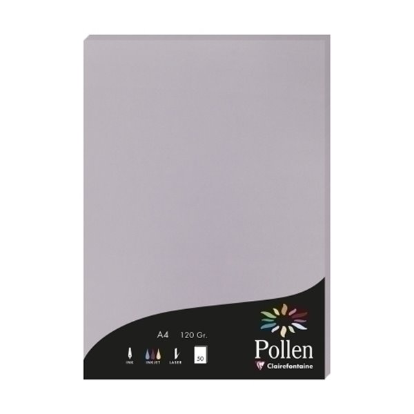 PAPEL CLAIREFONTAINE POLLEN A4 50h GRIS