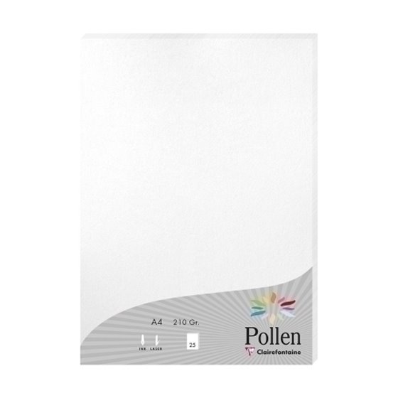 PAPEL CLAIREFONTAINE POLLEN A4 25h BLANC