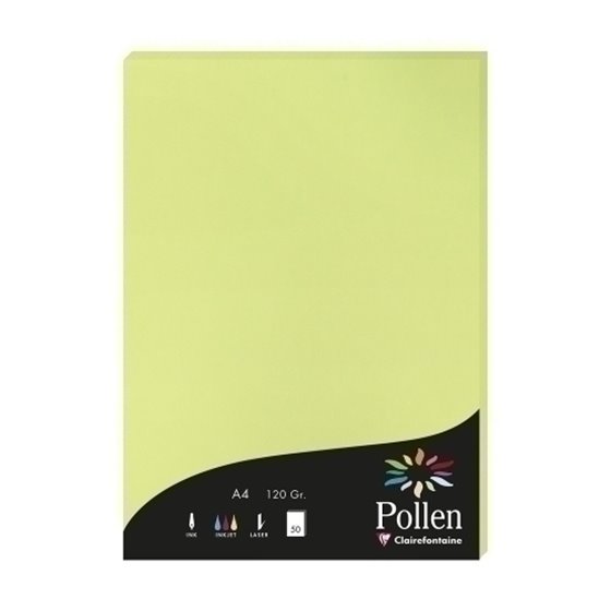 PAPEL CLAIREFONTAINE POLLEN A4 50h VERDE