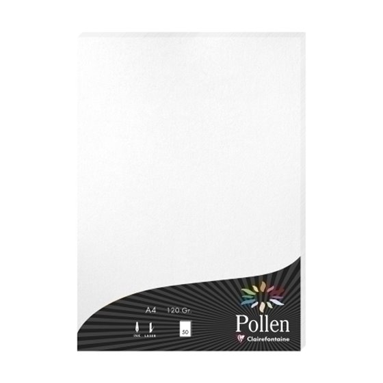 PAPEL CLAIREFONTAINE POLLEN A4 50h BLANC