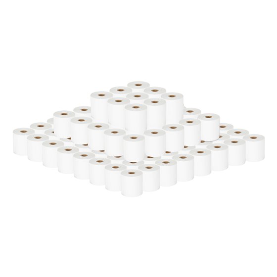 Pack 100 rollos papel térmico sin BPA 57X57mm