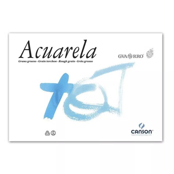 Papel Acuarela CANSON 50 x 70 cm. 350 g. Grano Grueso x1 Lámina