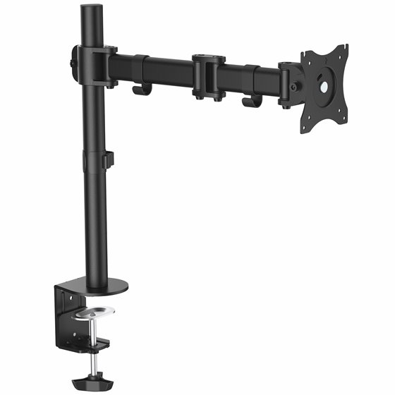 Soporte VESA de Sobremesa para 1 Monitor - Base para Pantallas VESA de hasta 34" con Mástil Articulado - Altura Ajustable - de M