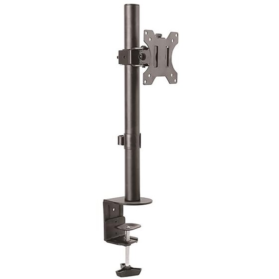 Soporte de Escritorio para Monitor hasta 8kg con Montaje VESA - con Mástil de Servicio Pesado - Ergonómico y Altura Ajustable - 