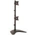 Soporte Vertical de Acero de Servicio Pesado para dos Monitores - Base Ajustable VESA para Pantallas de hasta 27 Pulgadas