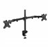 Soporte de Mesa Giratorio e Inclinable para 2 Pantallas (Monitor / TV Plasma / LCD / LED) 13” – 32”, de Dos Brazos, Negro