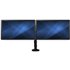 Brazo para Escritorio de Dos Monitores - con Barra Horizontal - Soporte de Mordaza/Ojal para Escritorio