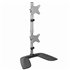 Soporte VESA para 2 Monitores de hasta 27" - Base para Monitor Ergonómica de Sobremesa - de Montaje para 2 Monitores Apilados Ve