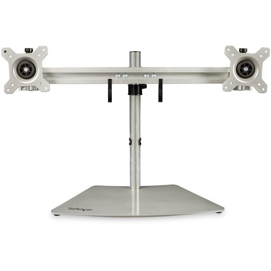 Soporte VESA para 2 Monitores - Soporte Ergonómico de Sobremesa para 2 monitores de 24" con Montaje VESA - con Base Independient