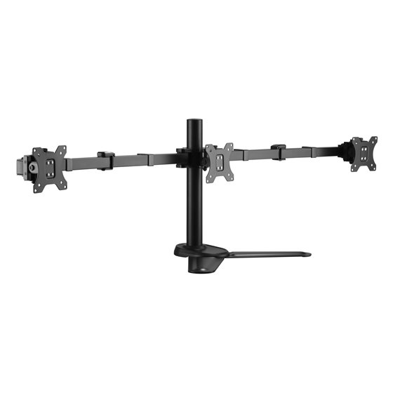 650125 Soporte de sobremesa articulado para tres monitores de 17"-27