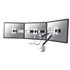NM-D775DX3WHITE soporte para monitor 68,6 cm (27") Escritorio Blanco